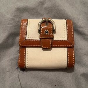 Coach Brown and Cream Women's Wallet